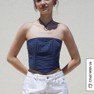 Pacsun Strapless Corset Top 🦋